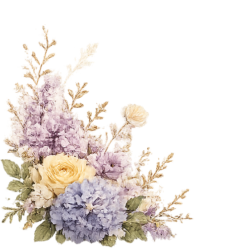Bottom Left Floral Accent