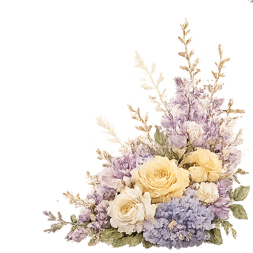 Bottom Right Floral Accent